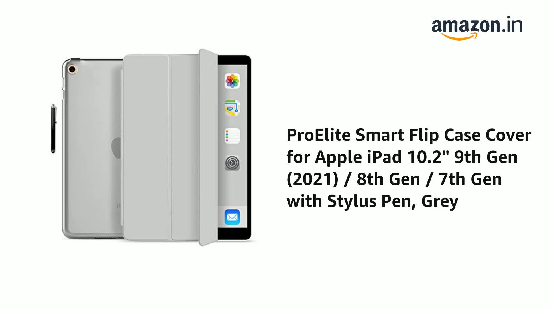 ProElite Smart Flip Case Cover for Apple iPad 10.2