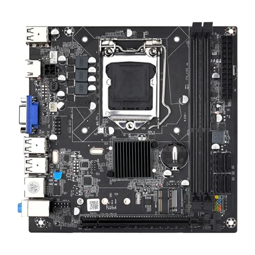 JUYAXIN ITX H61 V301 LGA1155 - Placa base 2 ranuras de memoria DDR3 de 16 GB para oficina en casa, mejora la estabilidad y expansión USB
