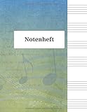 Notenheft: Notenheft,notenblatt leer,notenheft blanko,Dickes Notenbuch - 100 Seiten - hohe Qualität