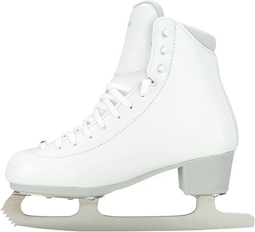 Miniatura 4 de Riedell Patines de hielo Topaz para adultos, patines de hielo competitivos con hoja Capri de acero inoxidable
