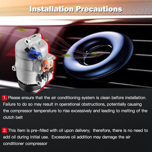 Image of cciyu Air Conditioner Compressor Fit for BMW 323Ci 323i 323is 325Ci