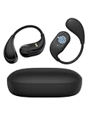 Open Ear Headphones, Wireless Earbuds with Microphone, Bluetooth 5.3 Headphones with Lightweight Design, 36H Playtime, Clear Calls, Touch Control Earphones for Cycling, Running, Workout, Black