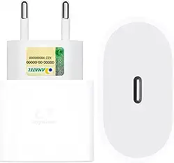 Fonte Carregador Turbo 25W USB-C Tipo C Rápido e Eficiente Carregador Fonte Homologada