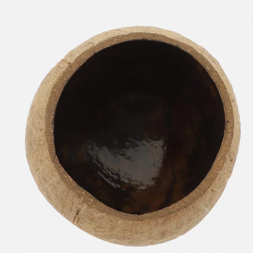 Small Candle Cup Coconut Bowl Made from Natural Hainan Old Coconuts for Aromatherapy Candles and Dried Fruit Display in Home Decor(painted within 9cm)