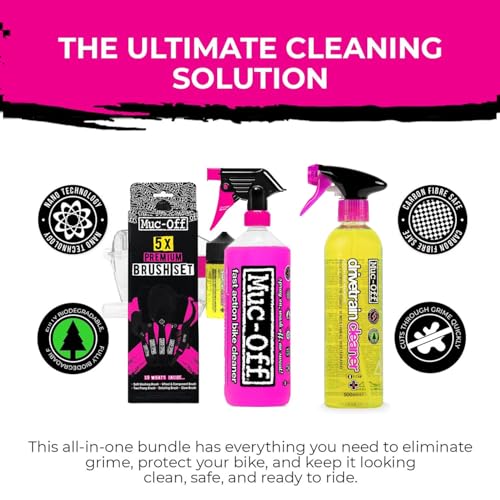 Image of Muc-Off Nano Tech Bike Cleaner 1L | Biodegradable Formula, Safe on Carbon Fibre and All Surfaces | Breaks Down Dirt on a Molecular Level