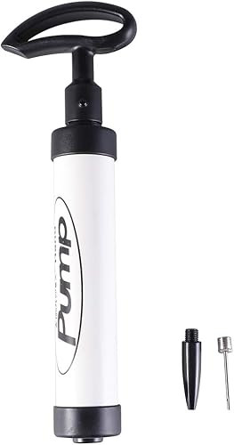 Mini bomba de mano portátil con un pasador de gas, un grifo de aire, inflador de bicicleta, bomba de aire manual para baloncesto, voleibol,