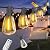 BLIATLUS 60FT Solar String Lights Outdoor Waterproof with Remote Control Solar Patio Lights 15+2 shatterproof LED Bulbs for Porch Garden Market Bistro Patio Backyard Fence