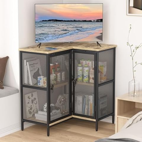 VECELO Corner TV Stand Cover