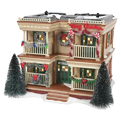 Department 56 Snow Village Holiday Apartment Flats Lit Building, 7.2 Inch, Multicolor Cover