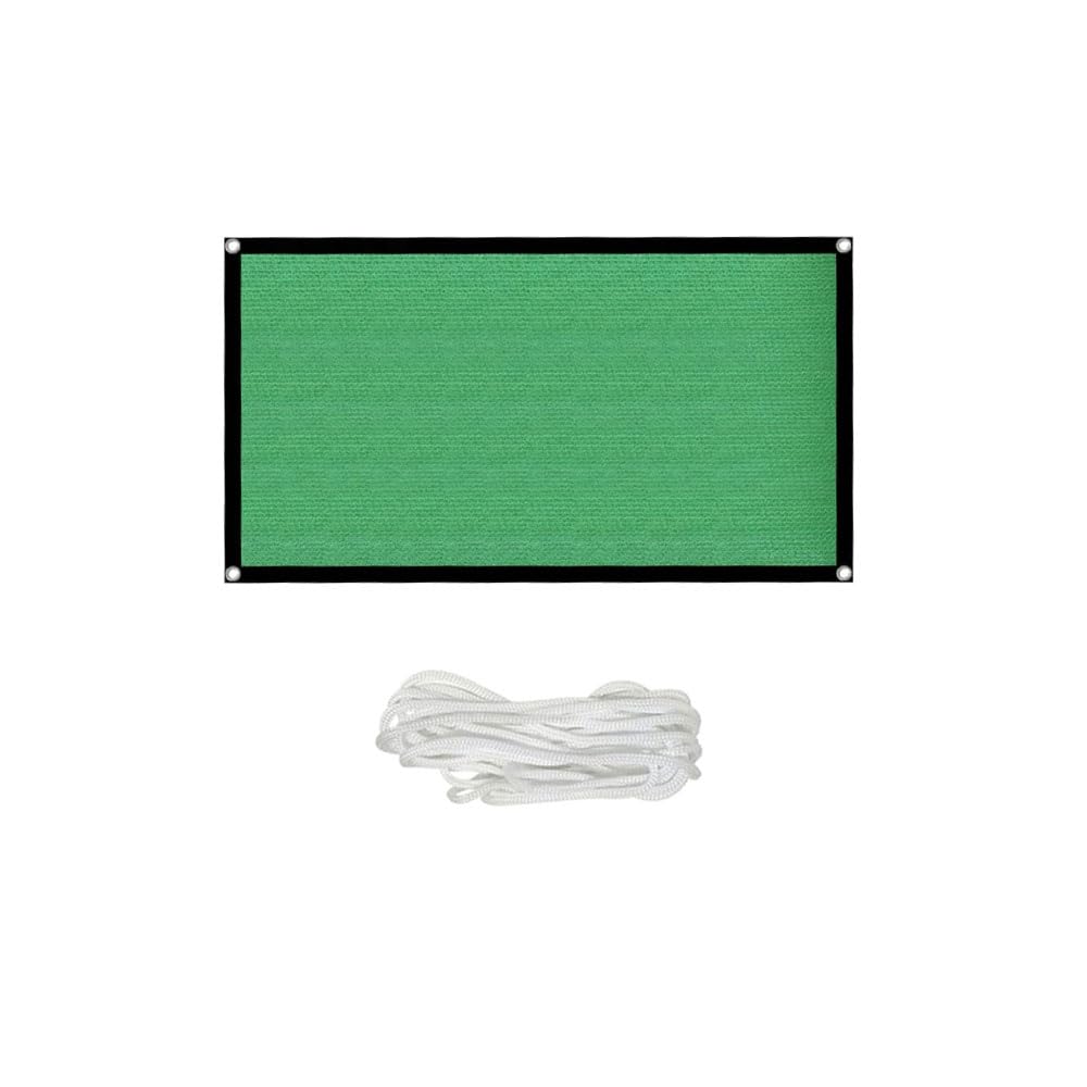 SENRISE 3 * 4m/9.8 * 13.1ft Green Sun Shade Sails Canopy, Shade Sail UV Block for Patio Garden Outdoor Facility and Activities Easy Setup Mesh Canopy Cover with Grommets