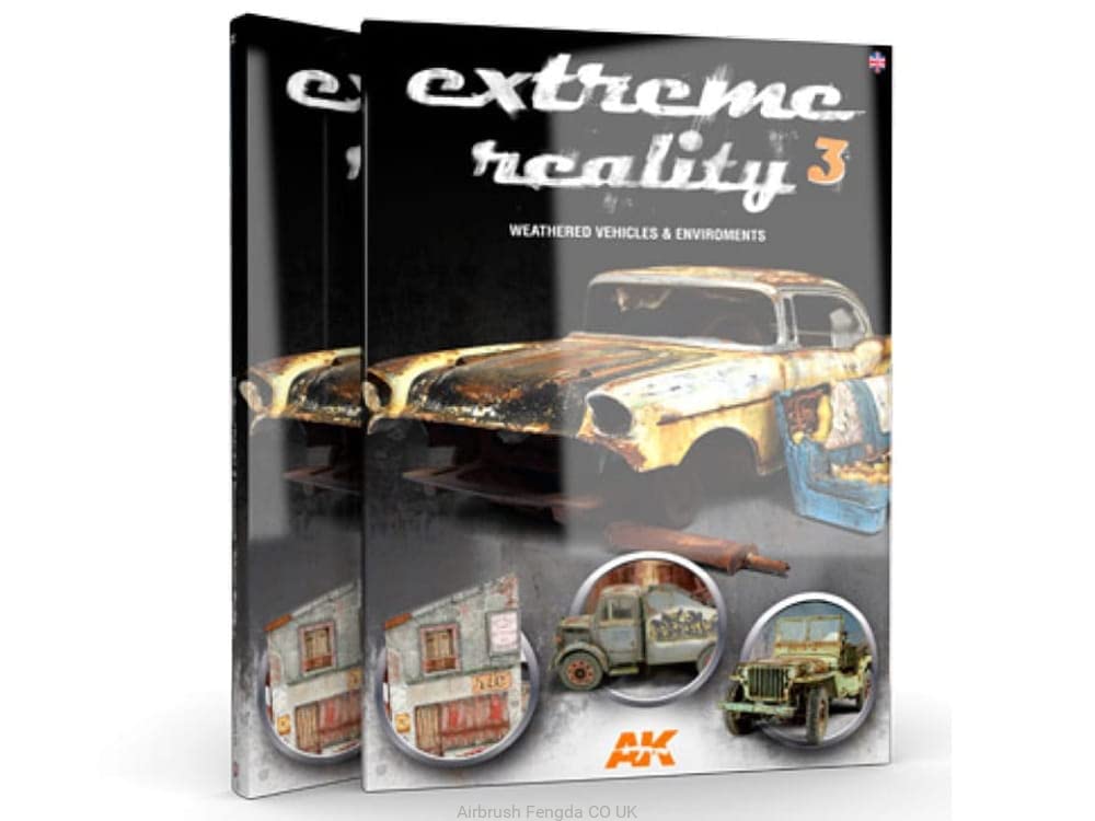 AK Book AK510 Extreme Reality 3 - Weathered Vehicles and environments (140 Pages) (English)