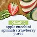 Gerber Organic Apple Zucchini Spinach Strawberry Baby Food, 3.5 Oz Pouch