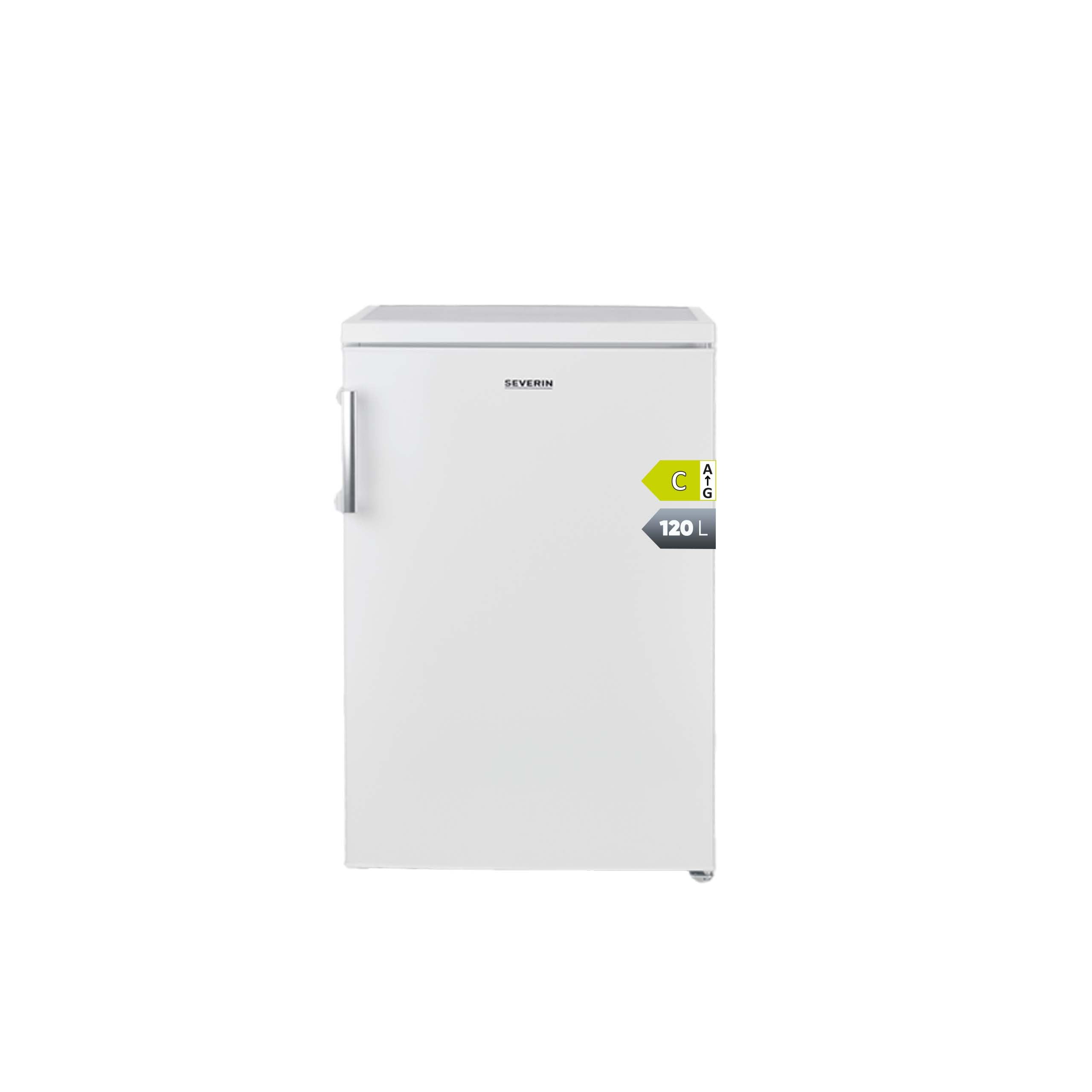SEVERIN VKS 8847 Tischkühlschrank – 120 L Nutzinhalt, 4-Sterne Gefrierfach, Tabletop, Weiß