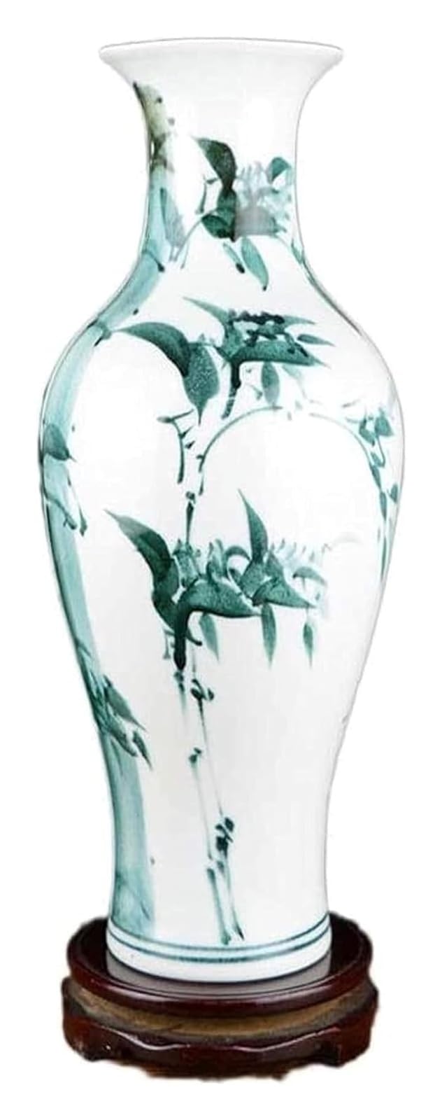 Bzgpmfud One Color Vase Desktop Decoration Ceramic Handmade Crafts Rotating Base Pattern Hotel Living Room Decorations Vase