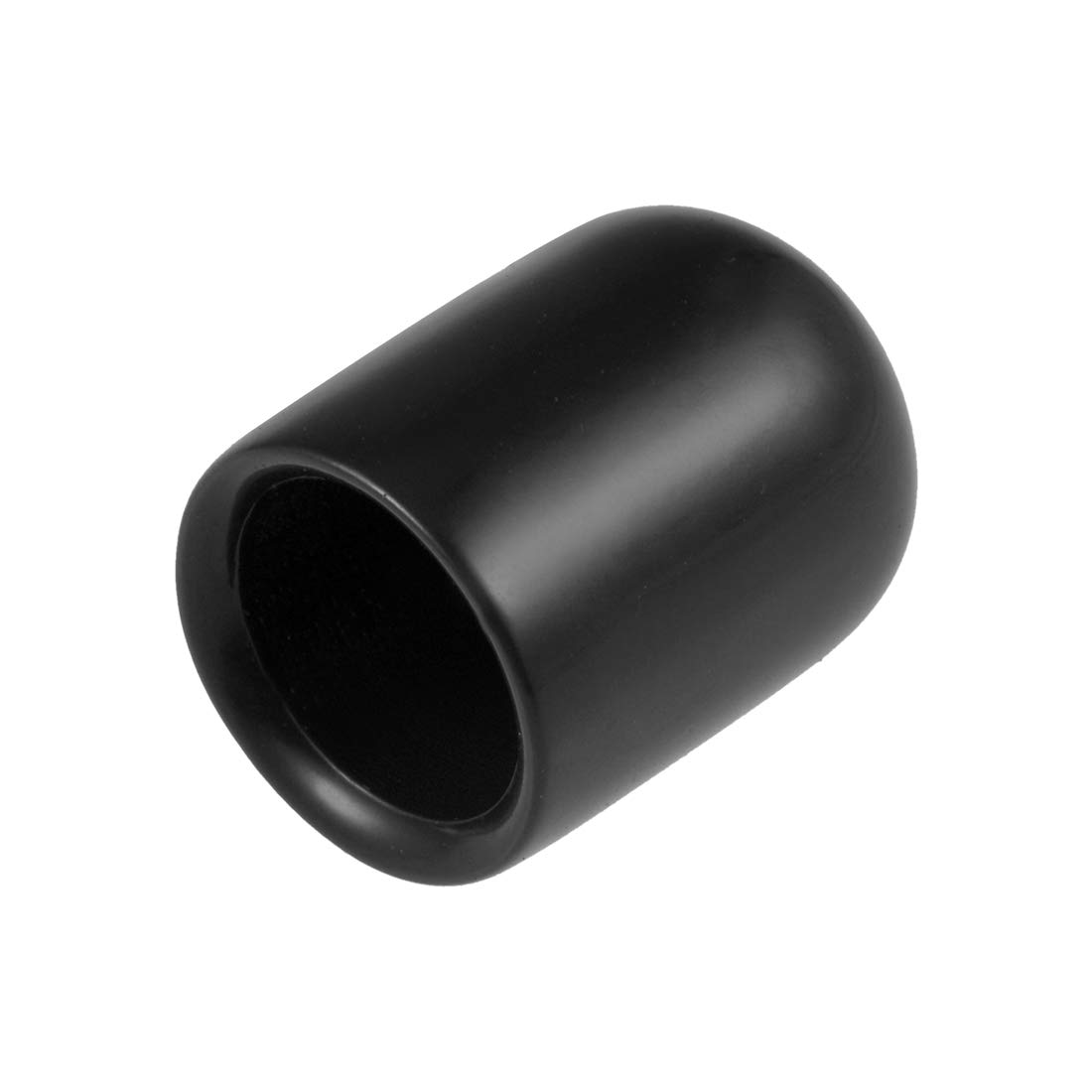 uxcell 20pcs Rubber End Caps 8.5mm ID Vinyl Round Tube Bolt Cap Cover Thread Protectors Black