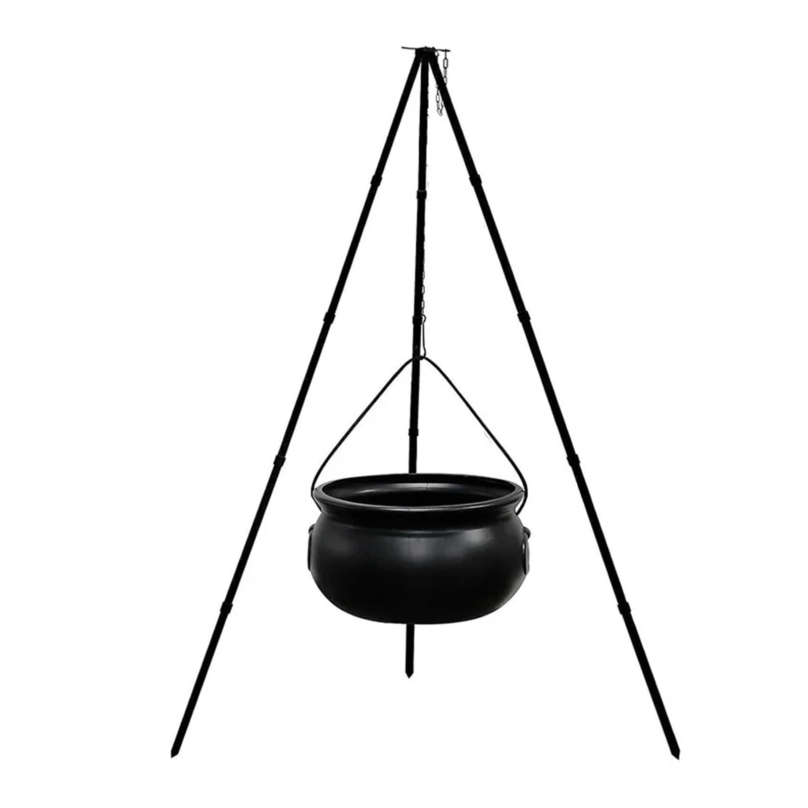 SZAJDSNMURB Witch's Cauldron with Tripod and Lights, 7.87inch