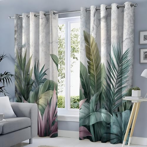 Rideau moderne 3D impression tissu polyester isolant au fini marbre vintage - 4