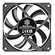 SilverStone Technology Air Slimmer 120, Schmaler 120-mm-Lüfter mit verbesserter Leistung und Vollbereich-PWM-Steuerung, SST-AS120B