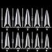 YIMART 600pcs Acrylic Medium Long Stiletto Nail Tips Easy Coffin Nails Sharp False Nail Art Tips For Nails Salon (Clear)