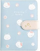 Vista 1 de Cuaderno con tapa de piel para estudiantes, con diseño de gato, libro de notas o diario