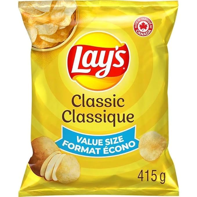 Miniatura 5 de Lay's Classic papas fritas, 415 g14.6 oz (paquete de 5) enviadas desde Canadá