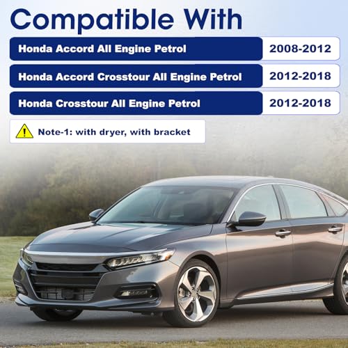 Image of Air Conditioning A /C Condenser Compatible with Honda Accord Crosstour # 3669, HO3030151, 80110TA0A01, 40283, 10464, 7013669, 941152, 4770625, CD080717S