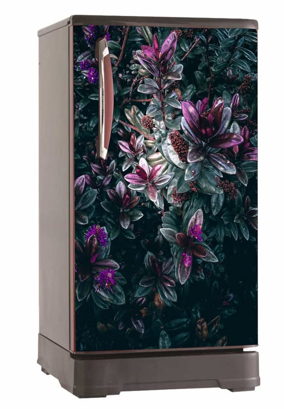 Ainan DEcor Cool Floral Fridge Sticker (Single Door 60x120 cm)
