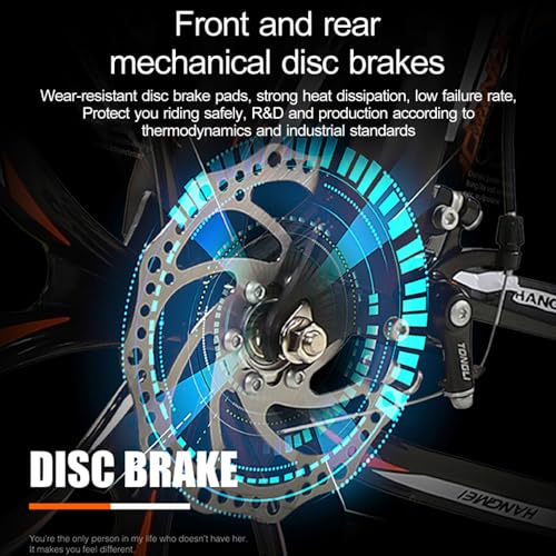 Image of X6 Series 21-Speed Gear Cycle for Men | Foldable 26-Inch Bicycle with Spoke Alloy MacWheels, Dual Disc Brakes & Dual Suspension | Off-Road & City Riding Bike (Black)