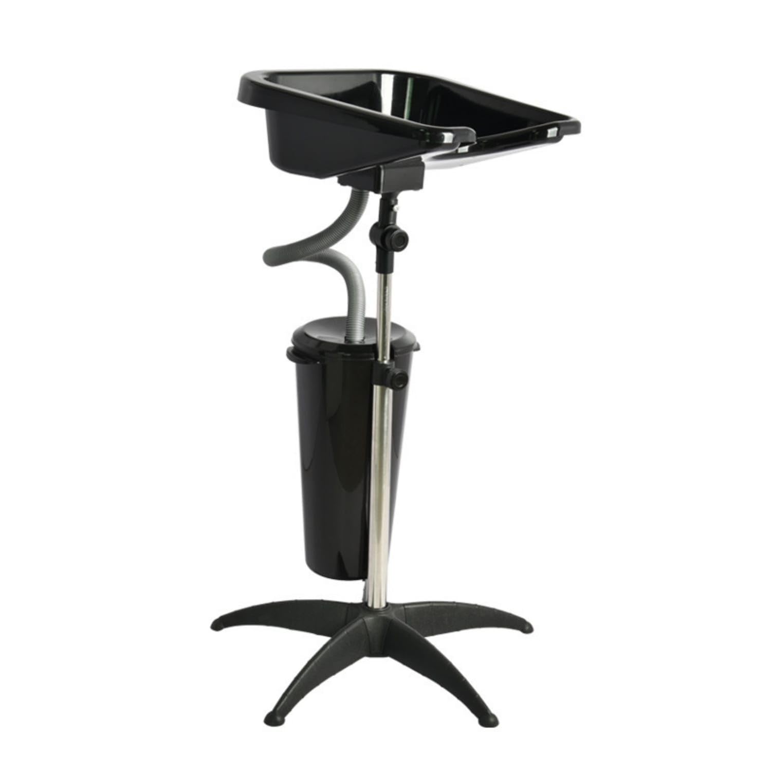 Ojiva® Height Adjustable Portable Shampoo Bowl with Drain Hose Professional Mobile Shampoo Basin Easy to Clean Portable Hair Washing Sink Stable for Hairstylists, Home Salon, Small W Bucket-image-7