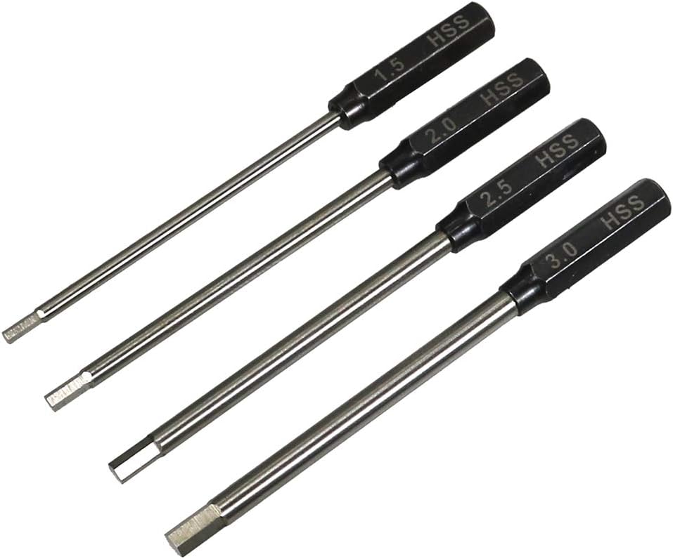 Integy QuickPit Metric Size 4-Way Hex Wrench Set (1.5, 2, 2.5, 3mm)