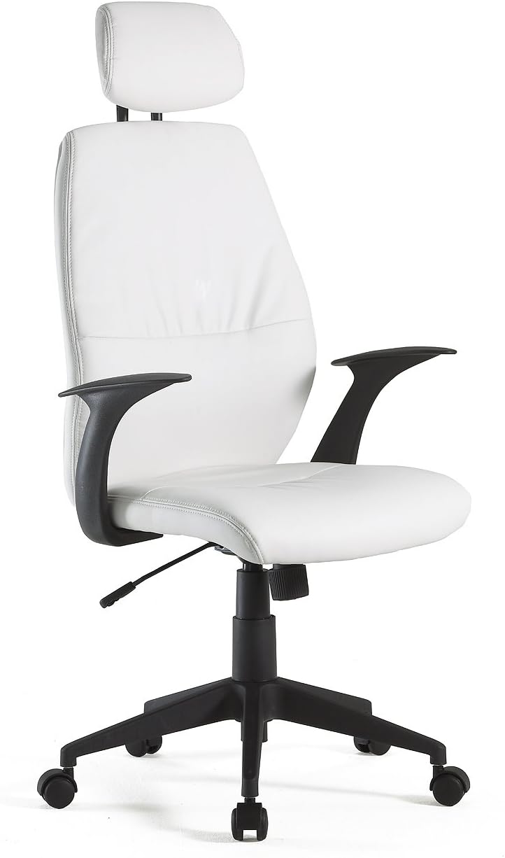Easychair Rom 1 Design Executive Chair White Amazon.co.uk Home & Kitchen
