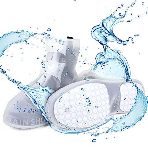 MagicDesign Upgraded Waterproof Silicone Non-Slip Shoe Covers For Rainy Days – Lightweight and Reusable Waterproof Overshoes – Easy to Carry and Practical – Ideal for Multiple Scenarios