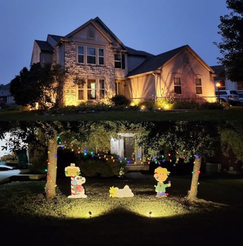 LED Outdoor Landscape Spotlight 120V 12W Waterproof Spot Lights for Yard House Garden Christmas Lighting, 3000K Warm White, 2 Pack – Image 5