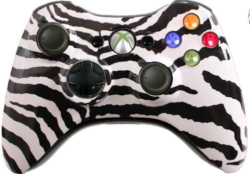 Custom Xbox 360 Controller - White Zebra