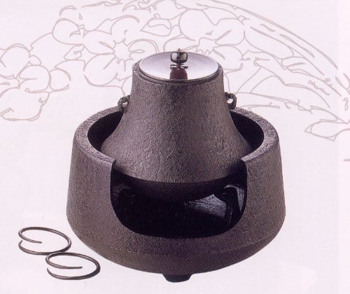 Amazon | 南部鉄器 茶の湯釜富士型銅蓋付 ois1-4 | ノーブランド品