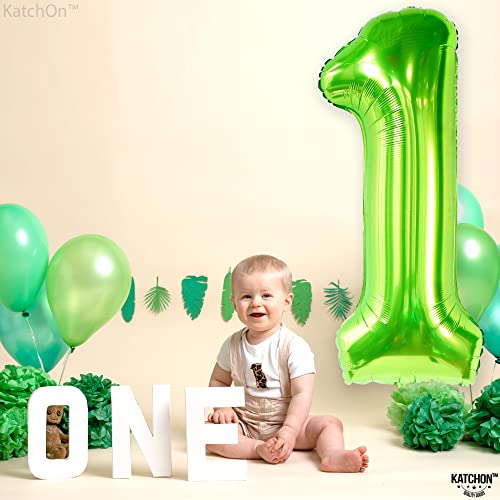 Image of KatchOn Light Green Number 1 Balloon 40 Inch