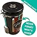 Coffee Gator Coffee Canister, Airtight Coffee Storage Container for Ground Beans with Magnetic Scoop - Large, 22oz, Gray