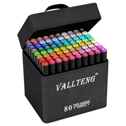 80 Colores Rotuladores Doble Punta Marcadores Alcohol Profesionales Colores Permanentes De Marker Pens Rotulador Para Pintura ArtíStica De AnimacióN, Resaltado Y Subrayado