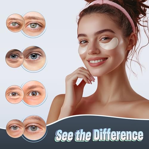 Image of NAZANO Under Eye Patches - 60 Pack Eye Mask | for Puffy Eyes, Dark Circles, Bags & Wrinkles with Collagen & Hyaluronic Acid - Eye Care Pads for Daily Skincare (White)