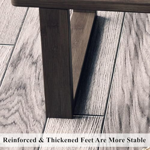Image of Simple&Premium Japanese Style Low Height Floor Meditation /Tea /Coffee /Tatami Table for Living Room, Bedroom, Solid Wood Low Study /Laptop Desk Table. (66cm- Long)