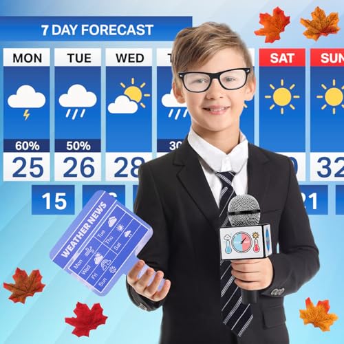 Disfraz completo meteorólogo para niños con accesorios miniatura 6