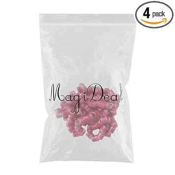 GIANTE 100Pcs Aluminium Pigeon Leg Rings 8 MM Pink