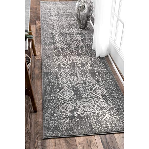 nuLOOM Odell Vintage Area Rug, 8' x 10', Silver