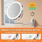 Zoom IMG-2 auxmir specchio trucco con ingrandimento Zoom IMG-2 auxmir specchio trucco con ingrandimento