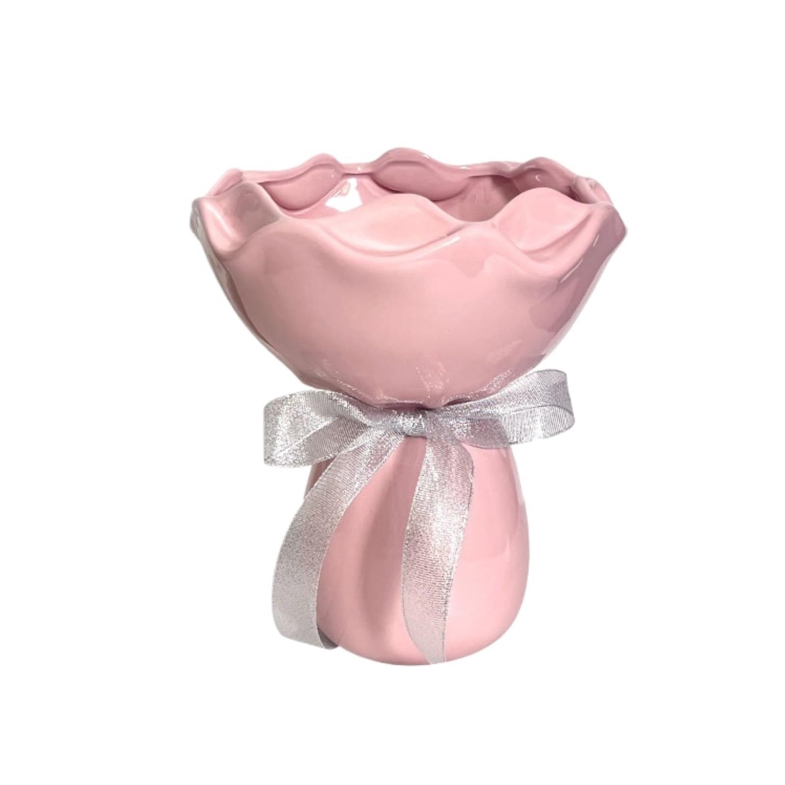 Flower Holder Irregular Shape Ceramic Flower Vase For Home Ornament For Centerpiece
