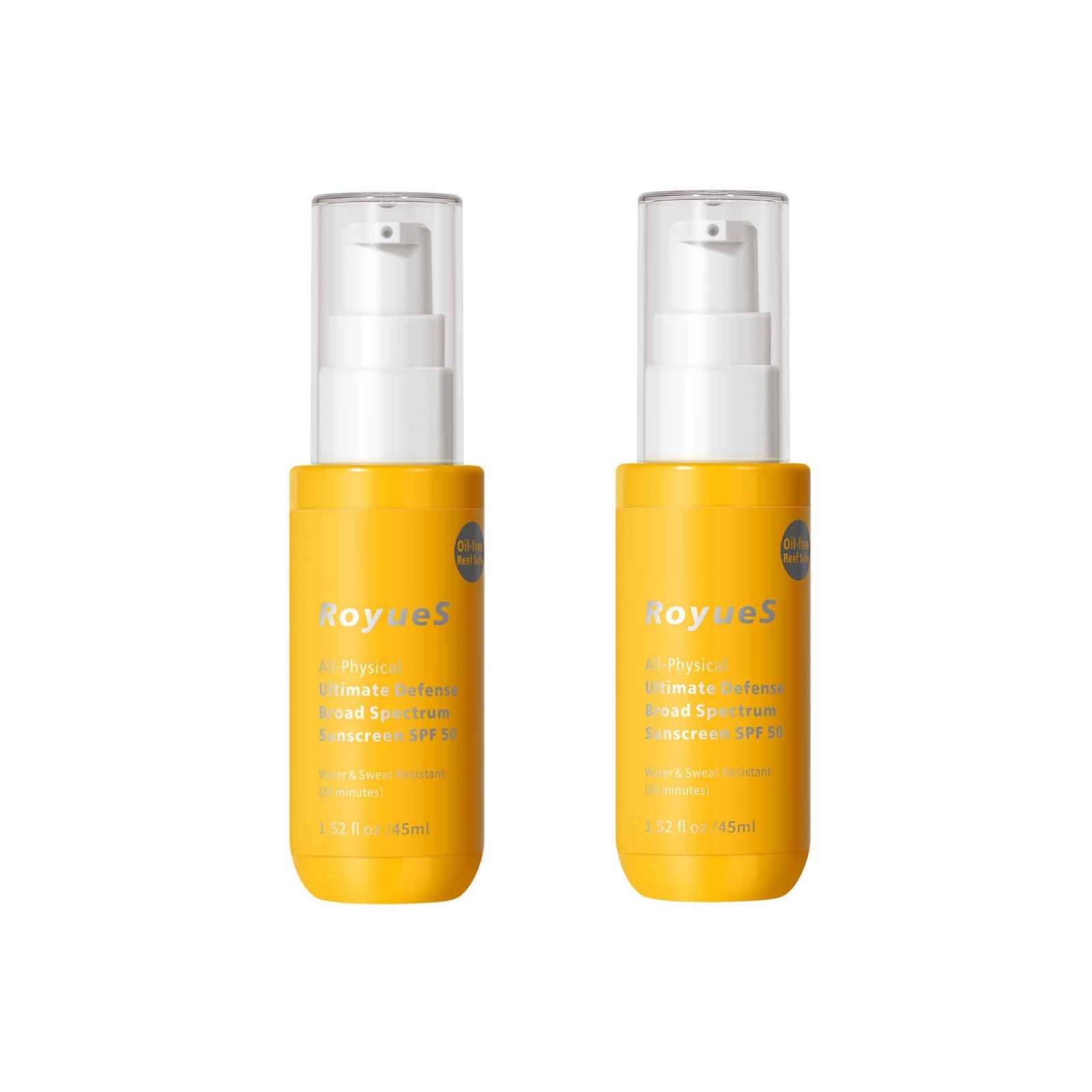 Isolation Sunscreen, Refreshing & Breathable Sunscreen Lotion, Oil Control Lightweight Moisturizer Broad-Spectrum Face Sunblock for Sun Damage, Uneven Skin Tone, Fine Lines, and Wrinkles (2PCS)