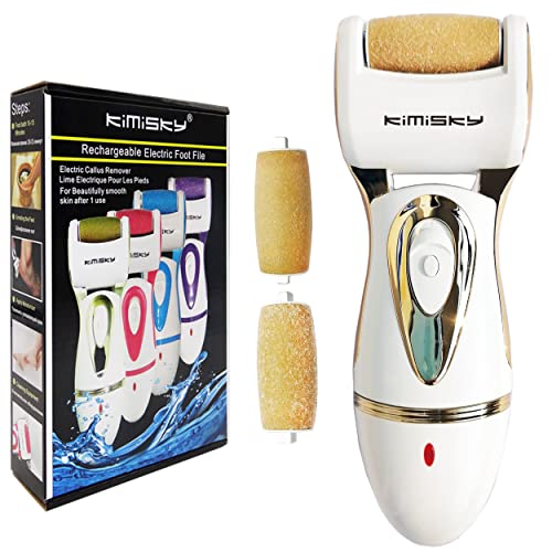 Kimisky Portable Electric Foot File Pedicure Tools,Electric Feet Callus Removers Rechargeable,Electric Callus Remover Kit,Best for Hard Cracked Dead Skin and Powerful Pedi Spa, 2 Rollers ( Golden) Kimisky Portable Electric Foot File Pedicure Tools,Electric Feet Callus Removers Rechargeable,Electric Callus Remover Kit,Best for Hard Cracked Dead Skin and Powerful Pedi Spa, 2 Rollers ( Golden)