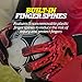 Storelli Lightning Goalkeeper Gloves, High-Impact Hand Protection with 5 Built-in Finger Spines, German New Basic Latex, Wrist Strap, Extended Cuff, Youth & Adults, Unisex, 1 Pair, Red Storm, Size 6