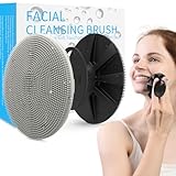 BEAUTAIL Limpiador facial de silicona, cepillo exfoliante para el cuidado de la piel para hombres y