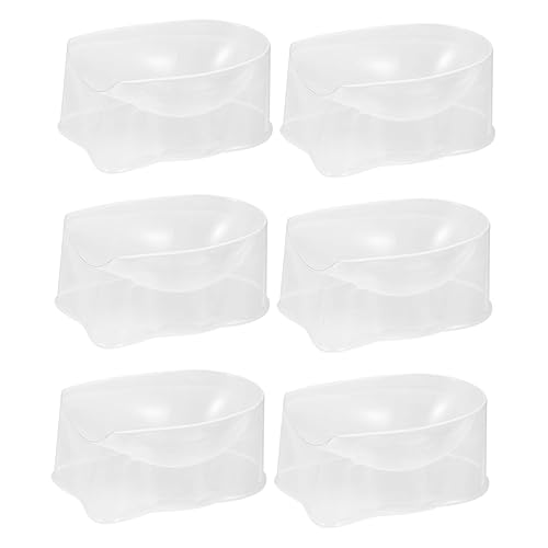 NOLITOY Caja de polvo de inmersión de uñas, bandeja de uñas para guardar, cajas organizadoras, cuenco de remojo para uñas, caja de almacenamiento,